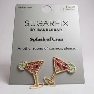 Sugarfix by Baublebar Splash of Cran Earrings | Holiday Cocktail Collection
